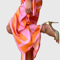 Everly | Elegant Wrap Dress With Print