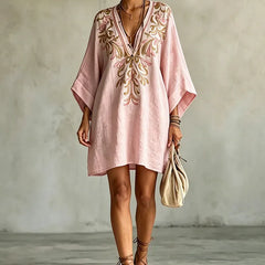 Ottilie™ | Soft Floral V-Neck Dress