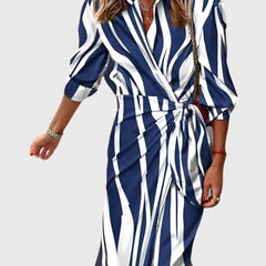 Everly | Elegant Wrap Dress With Print