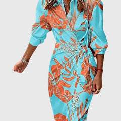 Everly | Elegant Wrap Dress With Print