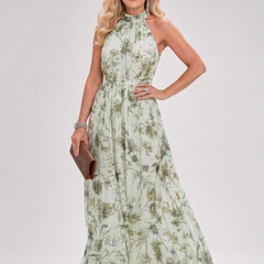 Guinevere™ Floral Print Flowing Skirt Midi Dress