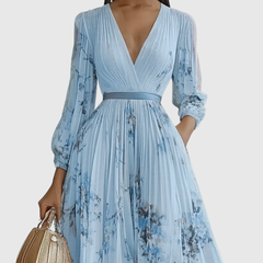 Rowella | Elegant Pleated Maxi Dress