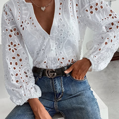 Elise™ | Floral Long-Sleeve Blouse