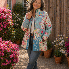 Zarae | Charming Floral Quilted Jacket for Women