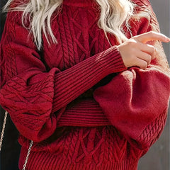 Tinsley - Casual Long Sleeve Knitted Sweater
