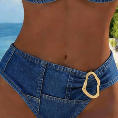 Patricia™ | Metal Buckle Suspender Bikini Two-Piece