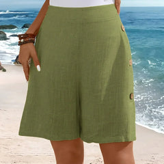 Whitney™ | Comfortable Shorts With Buttons