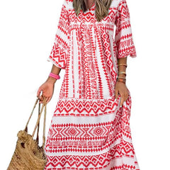 Nina  | Floral Boho Maxi Dress