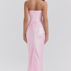 Camellia | Women's Wedding Guest Lace Strapless Dress Evening