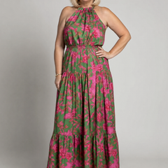 Rowen™ Draped Halter Midi Dress