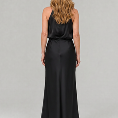 Nopal™ Sleeveless Draped Neck Midi Dress