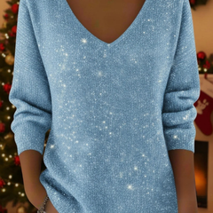 Adele | Festive Jumper with V-Neck