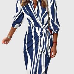 Everly | Elegant Wrap Dress With Print