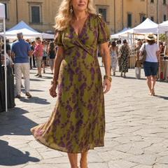 Virel™ Relaxed Floral Midi Dress