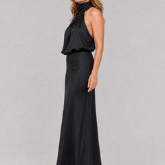 Nopal™ Sleeveless Draped Neck Midi Dress