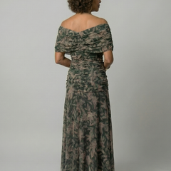 Calen | Off Shoulder Flow Midi Dresses