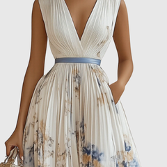 Rowella | Elegant Pleated Maxi Dress