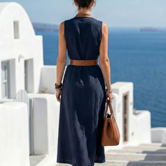 Myra | Contrast Line Midi Dress