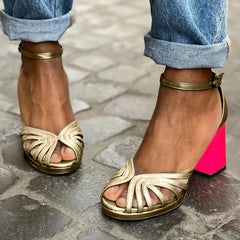Bicolored All Day Comfort Heels