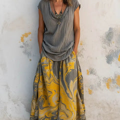 Eleanor™ | Relaxed Top & A-Line Skirt Set
