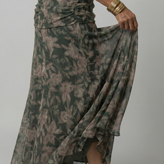 Calen | Off Shoulder Flow Midi Dresses