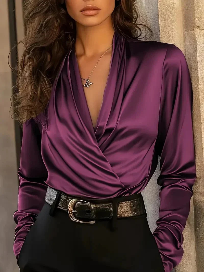 Elegant V-Neck Top