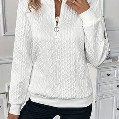 Zoé | Modern Zip-Up Sweater