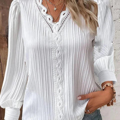 Sam™ | Blouse with Chiffon and Lace Details