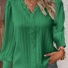 Sam™ | Blouse with Chiffon and Lace Details