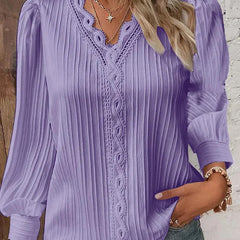 Sam™ | Blouse with Chiffon and Lace Details