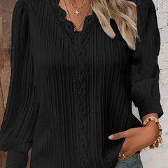 Sam™ | Blouse with Chiffon and Lace Details