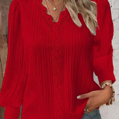 Sam™ | Blouse with Chiffon and Lace Details