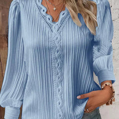 Sam™ | Blouse with Chiffon and Lace Details