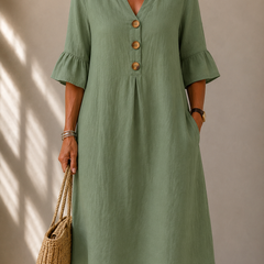 Margaret™ | Button Dress