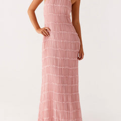 Jolene™ | Elegant Halter Maxi Dress