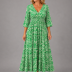 Althea™ | Bohemian Flow Midi Dress