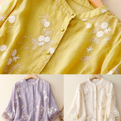Kourtney™ | Chic Blouse with Floral Accents
