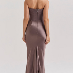 Camellia | Women's Wedding Guest Lace Strapless Dress Evening