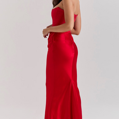 Camellia | Women's Wedding Guest Lace Strapless Dress Evening