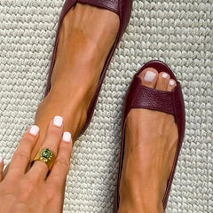 Adelina | Chic Comfort Golden Sandals
