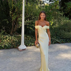 Gabrielle | Women's Wedding Guest Lace Off Shoulder Dress Evening