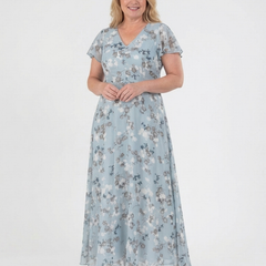 Ismeria | Floral Chiffon Maxi Dress