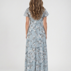 Ismeria | Floral Chiffon Maxi Dress
