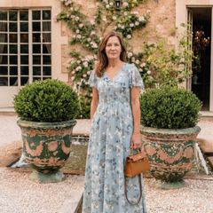 Ismeria | Floral Chiffon Maxi Dress