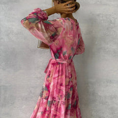 Summer | Wrap Dress with Floral Print