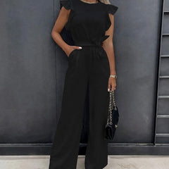 Nuria Jumpsuit with Adjustable Waist