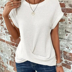 Sylvia™ | Waffle Knit Casual Tee