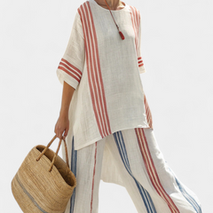 Ludovica - Multi-Coloured Striped Trouser Set