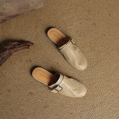Emrie Genuine Leather Mules