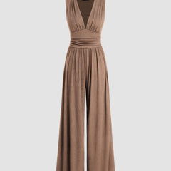 Charity – Elegant Sleeveless Wide-Leg Jumpsuit